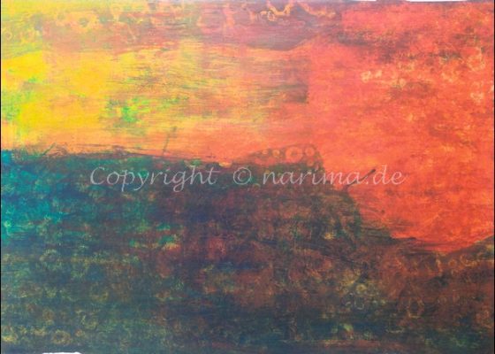 0153 - Bild ohne Titel - 2020/10 - Original: Acryl auf Vlies - ca. 50 x 70 cm