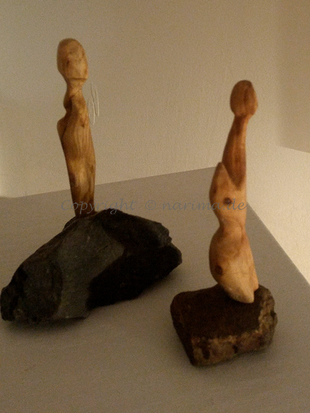 mb011 - Skulpturen - 2019 - Holz, Stein